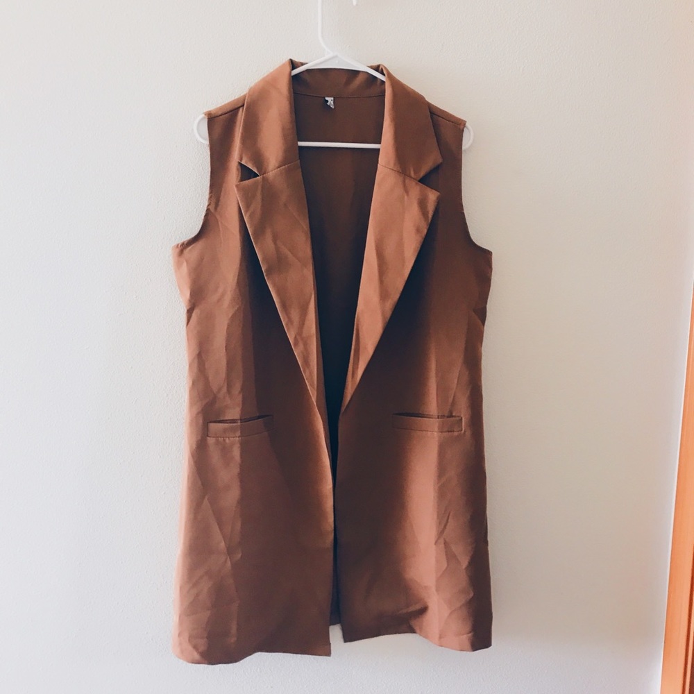 TAN MIDI DUSTER/CARDIGAN